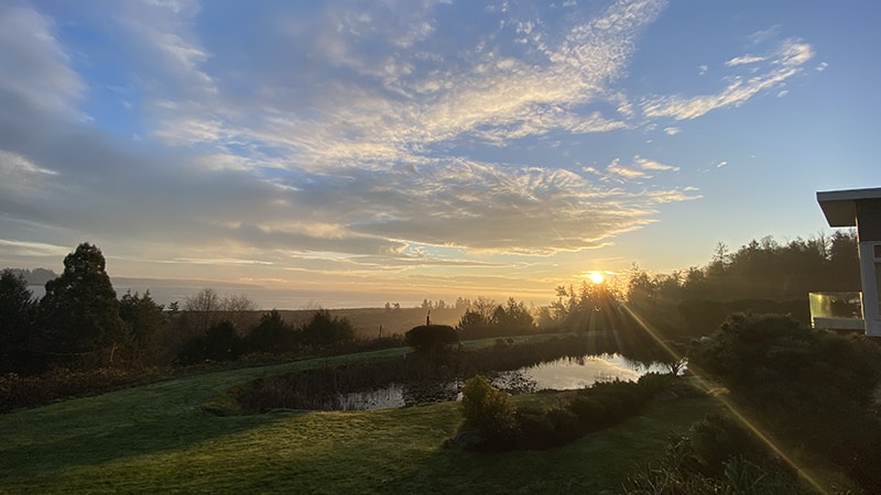 A beautiful view from a stunning property we cared for.